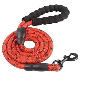 Tali anjing nilon tahan lama dengan tali reflektif <span class=keywords><strong>Harness</strong></span> anjing besar dan sedang dan kerah berjalan bermotif timah bulat - Product Image 2