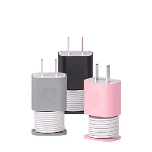 Mới Cảm Ứng Silicone Tay Áo Bìa Cho USB-C 20W/18W Cáp Dữ Liệu Cuộn Tổ Chức Cho Apple USB-C Nhanh Chóng Sạc Đứng