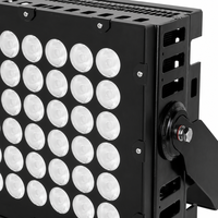 Projecteur de scène LED RVB/RVBW DMX 512 carré plat de luxe, coloré, filaire, IP67, 500W/600W SMD 5050 pour église