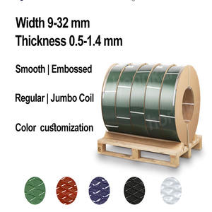 Fleje <span class=keywords><strong>PET</strong></span> tali pengikat tugas berat, pasokan jumlah besar dari penjual pengemasan kayu tepercaya untuk Distributor tali hewan peliharaan - Product Image 3