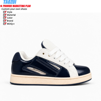 Sneakers pour hommes de créateurs, chaussures personnalisées avec logo, métalliques, épaisses, tendance, décontractées, respirantes, légères, confortables, en cuir véritable