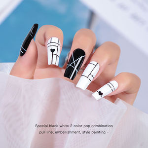 JTING Nouveau Lot de 2 Vernis Gel Solide Super Noir et Blanc Sans TPO/HEMA, Gel UV pour Ongles, Kit OEM ODM, Fournisseur Populaire - Product Image 5