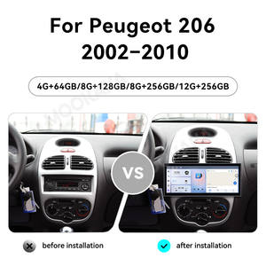 Autoradio MOOKAKA Qualcomm 15,8 pouces Android 15 pour Peugeot <span class=keywords><strong>206</strong></span> 2002-2010, lecteur DVD, système audio, GPS, unité principale - Product Image 4