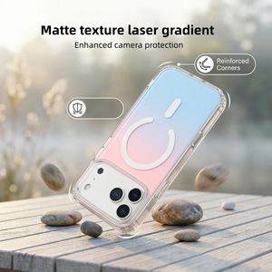 Funda Magnética Antigolpes <span class=keywords><strong>para</strong></span> <span class=keywords><strong>iPhone</strong></span> <span class=keywords><strong>11</strong></span> 17 Pro Max, Colorida, Mate, con Degradado Láser, N52 2900GS, <span class=keywords><strong>para</strong></span> Samsung S23 S26 Ultra - Product Image 2