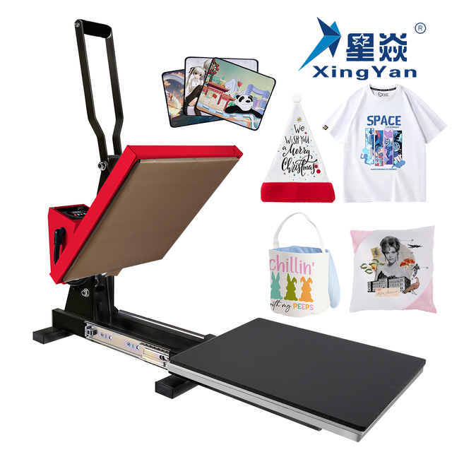 Xingyan 15x15" Sublimation Transfer 40 by 60cm Heat Press Machine with Slide Out Drawer for T-Shirts New
