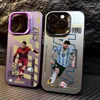 Coque de téléphone personnalisable avec motif de star de football pour iPhone 17 Air, nouvelle coque pour iPhone 16 Pro, transfrontalière, tendance pour iPhone 15 Pro et 14 Pro