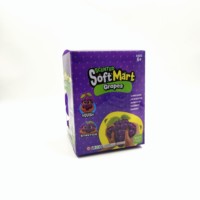 Jouet Squishy en forme de raisin violet parfumé, mignon et moelleux, anti-stress, en TPR, marque HTS, pour coffret cadeau