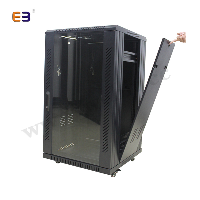 19" 27U 32U 37U 42U 47U Network Cabinet Server Rack SPCC Steel Perforated Door, 800kg Load, CE/RoHS, for Data Center Equipment
