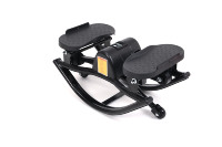 Mini stepper avec bandes de résistance, appareil de fitness compact à faible impact pour la maison