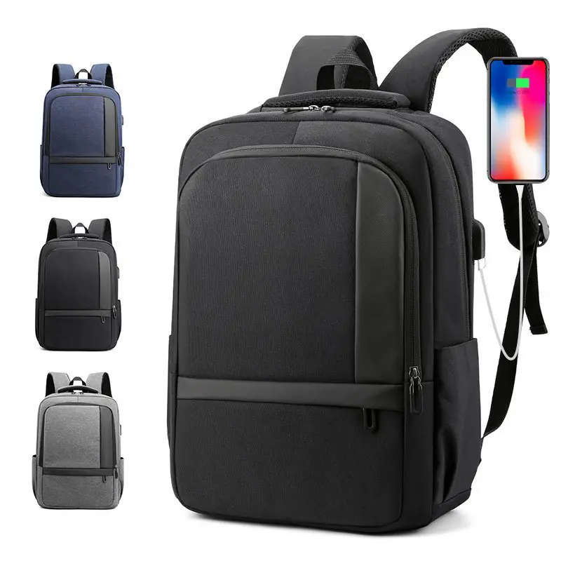 Personalizado Nuevo diseñador de moda mujeres nylon mochilas de negocios mochila puerto de cargador USB hombres mochila para ordenador portátil