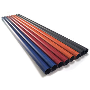 Carbon Fiber Colored Tube Custom Colors High Gloss For Decorative <b>Frames</b> Display Stands Anti Fade Smooth Surface Durable - Product Image 1