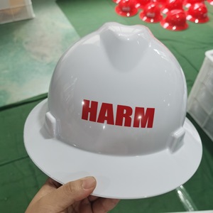 인기 판매 HDPE ANSI Z89.1-2014 인증 V형 건설 안전모, 풀 브림 6점식 안전모 - Product Image 5