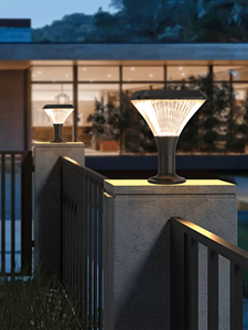 Luz solar regulable LED Pilar Aluminio fundido a presión 3000K Blanco cálido para camino Precio al por mayor - Product Image 3