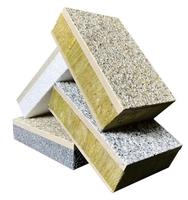 Panneau intégré moderne d'isolation et de décoration des murs extérieurs avec peinture en pierre véritable et céramique pour maisons préfabriquées et hôpitaux