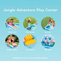 Vente chaude : Centre de jeux d'été pour enfants, piscine pour enfants, anneau arc-en-ciel gonflable, équipement d'amusement aquatique pour les fêtes de jardin, piscine pour enfants