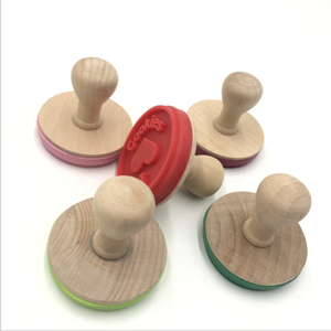 Family Use Custom Design Christmas DIY Bakery <strong>Cookie</strong> Cake Wooden Rubber <strong>Stamps</strong> - Product Image 1