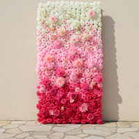 Fabrikverkauf 3D 5D Künstliche Blumenwand Seidenwand für Feiertagsdekoration, Party, Neujahr, Hochzeit, Hotel-Hintergrund