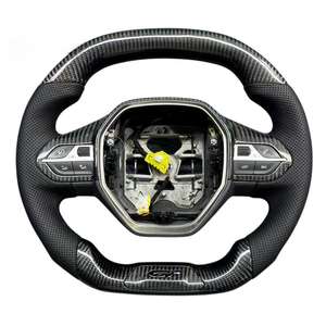 <span class=keywords><strong>Volante</strong></span> Deportivo Personalizado con Calefacción, LED, Cuero y Alcántara, Fibra de Carbono Forjada Real para Peugeot 206/208/308/408/508/<span class=keywords><strong>MK1</strong></span>/<span class=keywords><strong>GTI</strong></span> - Product Image 2