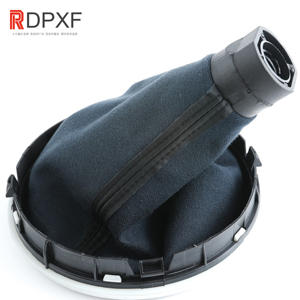 Accessoires intérieurs OEM 5J0711113F, pommeau de levier de vitesse en cuir argenté 5 vitesses pour <span class=keywords><strong>Skoda</strong></span> Fabia II, pommeau de levier de vitesse de voiture. - Product Image 3