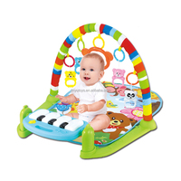 Couverture de jeu d'activité physique pour bébé, tapis de gymnastique, dessin animé, nouveau-né, piano, salle de sport pour bébé