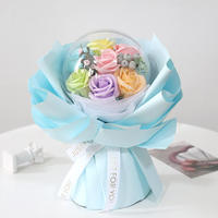 Vente en gros de ballons transparents Bobo, cadeau de graduation, bouquet de roses, fleurs de savon mignonnes, cadeau d'anniversaire, cadeau de la Saint-Valentin pour petite amie