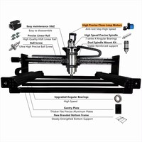 Kit complet de vis à billes QueenAnt 1610 pour machine de fraisage CNC à usage domestique, compatible Mach3, pour la découpe du bois/MDF et la fabrication de meubles