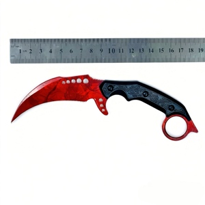 Cuchillo de Mariposa Plegable, Portátil, No Afilado, para Entrenamiento, Seguro, para Caza, Senderismo y Camping - Product Image 6