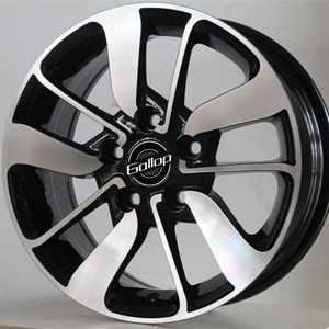 Jantes en alliage Gallop Black Machine Face <span class=keywords><strong>15</strong></span> 16 17 pouces 4x100 5x114.3 ET30 35 40 pour voitures particulières <span class=keywords><strong>Renault</strong></span> - Product Image 3