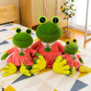 ลิซ่าของเล่นตุ๊กตากบคู่น่ารัก, ตุ๊กตาผ้าฝ้ายออร์แกนิกของเล่นนุ่มยัดไส้เล็บเครื่องของขวัญวันเกิด - Product Image 5