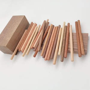 Fábrica de Procesamiento de Madera Hongwei, Palos de Madera de Haya, Varillas Redondas y Cuadradas de Madera Maciza para Manualidades y Proyectos de Bricolaje - Product Image 1
