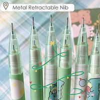 Nouveau crayon automatique en métal avec mine remplaçable pour enfants et étudiants, cadeau, crayon mécanique 0,5 mm à bouton-poussoir pour enfant