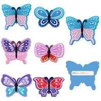 Broche personnalisée en PVC, série Papillon, vente en gros, cadeau promotionnel, logo 2D 3D, fournisseur d'usine, sur mesure