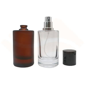 Bottiglie all'ingrosso della pompa dello spruzzo di vetro ambrato chiaro del cilindro di moda con il liquido del profumo 100 <span class=keywords><strong>ml</strong></span> - Product Image 3