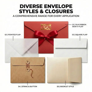 <span class=keywords><strong>Sobres</strong></span> <span class=keywords><strong>de</strong></span> <span class=keywords><strong>Papel</strong></span> Texturizado con Logotipo Personalizado <span class=keywords><strong>de</strong></span> Lujo, con Estampado Dorado en Relieve, para Invitaciones <span class=keywords><strong>de</strong></span> Boda y Negocios, al por Mayor - Product Image 5