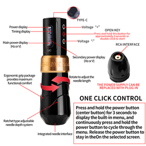Premium Brushless Dual Battery Wireless Tattoo Pen <b>Machine</b> Lining Shading Digital <b>Rotary</b> <b>Machine</b> Studio Professional PMU Pen - Product Image 4