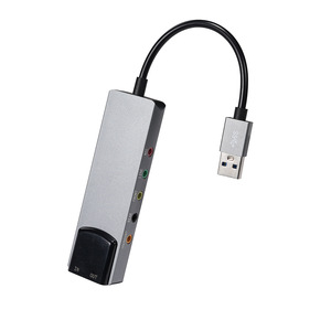Nouvelle <span class=keywords><strong>carte</strong></span> <span class=keywords><strong>son</strong></span> optique externe USB avec mixage 7.1 canaux, interface audio USB 6-en-1 en alliage d'aluminium - Product Image 5