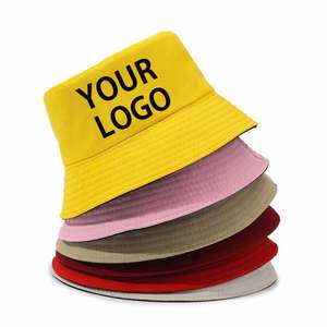 Hot Sale Custom <b>Bucket</b> Hat Cotton Two-side Casquette Custom Embroidery Letters <b>Bucket</b> Hat Custom logo Hat - Product Image 1