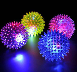 Эластичные Игрушки Для Собак со светодиодной подсветкой, мяч с шипами для жевания, Интерактивная игрушка для кошек, молар, резиновая игрушка для собак, мигающий мяч, игрушки для собак - Product Image 5