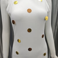2025 nouveau Design dames été Maxi robes respectueux de l'environnement lourd-broderie fête mode brillant paillettes point motif naturel