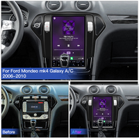 STWEI 12.8'' Carplay Android14 Style Tesla pour Ford Mondeo Mk4 Galaxy A/C 2006-2010 Autoradio Lecteur Multimédia Navi GPS Stéréo