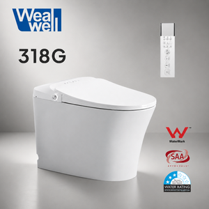 โถสุขภัณฑ์อัจฉริยะแบบตั้งพื้น WaterMark Certified Australia รุ่น S Trap P พร้อมฟังก์ชั่นทำความสะอาดตัวเองอัตโนมัติ  แบบกดน้ำด้วยรีโมท รุ่น YC318G W - Product Image 1