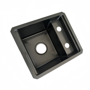 อ่างล้างจานครัวสเตนเลสสตีล 304 คุณภาพสูงแบบอ่างเดี่ยว ผิวปัดเงา สำหรับใช้ในครัวเรือน - Product Image 1