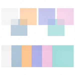 Hengxin Self-Adhesive Memo <b>Pad</b> Cheap Transparent Sticker Notes Mix Colour Stock for School and Office - Product Image 5