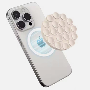 Ventouse magnétique pour téléphone, support de douche antidérapant, miroir d'aspiration en silicone mains libres pour selfies et vidéos Tiktok - Product Image 1