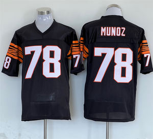 Maglie cucite Football americano Cincinnati Retro maglia da calcio 7 Esiason 78 Munoz - Product Image 3