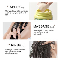 UUKKG 340g Produits capillaires à marque privée, après-shampoing à la kératine et au beurre de karité, masque capillaire nourrissant 4 en 1 pour cheveux bouclés