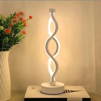 Lampe de table LED réglable DC Iron Seaweed pour salle de lecture - Veilleuse moderne et simple