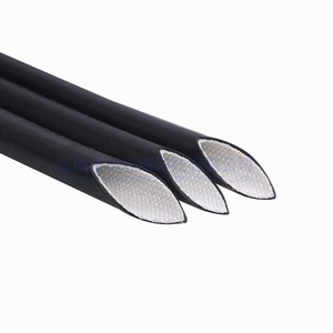 <span class=keywords><strong>Manchon</strong></span> de câble en fibre de verre en caoutchouc de silicone haute température personnalisé 10mm de diamètre intérieur Gaine d'isolation thermique flexible - Product Image 5