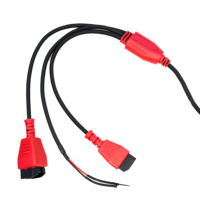 Câble adaptateur de mise à niveau Autel Chrysler 12+8 Red Square pour MS908 MS906 MaxiSys X431 Jeep Dodge Maserati Nissan Connecteur OBD2