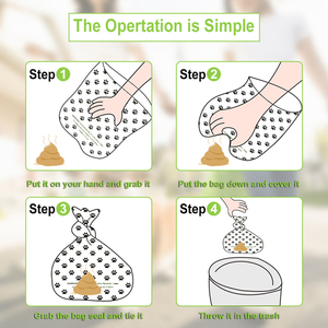 Sacs écologiques <span class=keywords><strong>Pla</strong></span> 100% pour petit chiot, biodégradables, outils d'extérieur pour animaux domestiques, toilette des chats, nettoyage des ordures, pochette de rangement pour chiens - Product Image 5